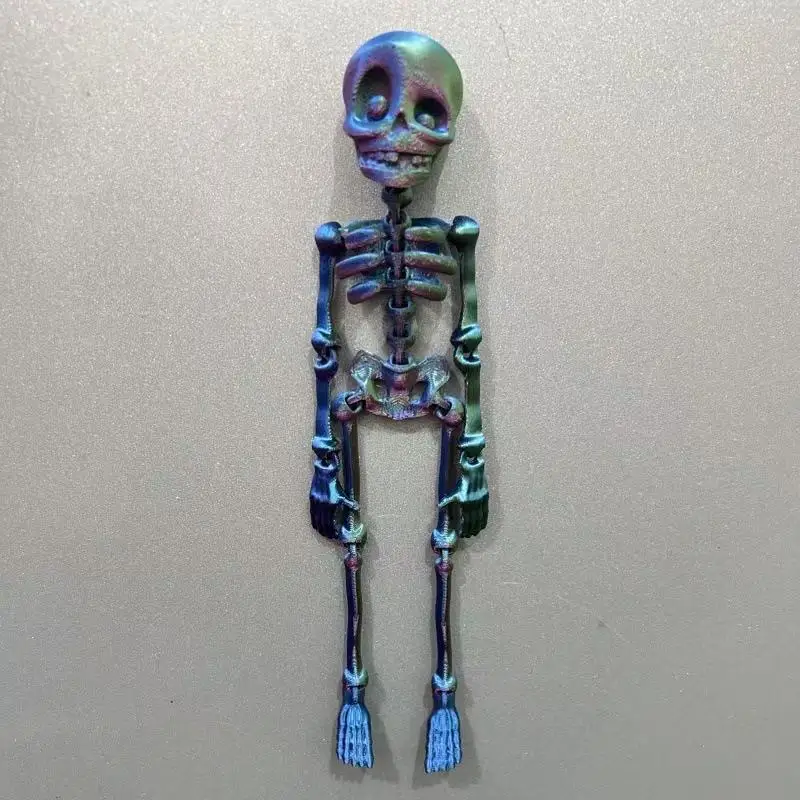 3D-geprint skelet grensoverschrijdend lichtgevend gewricht beweegbaar skelet babyspeelgoed grensoverschrijdend hot-selling dansen ornamenten