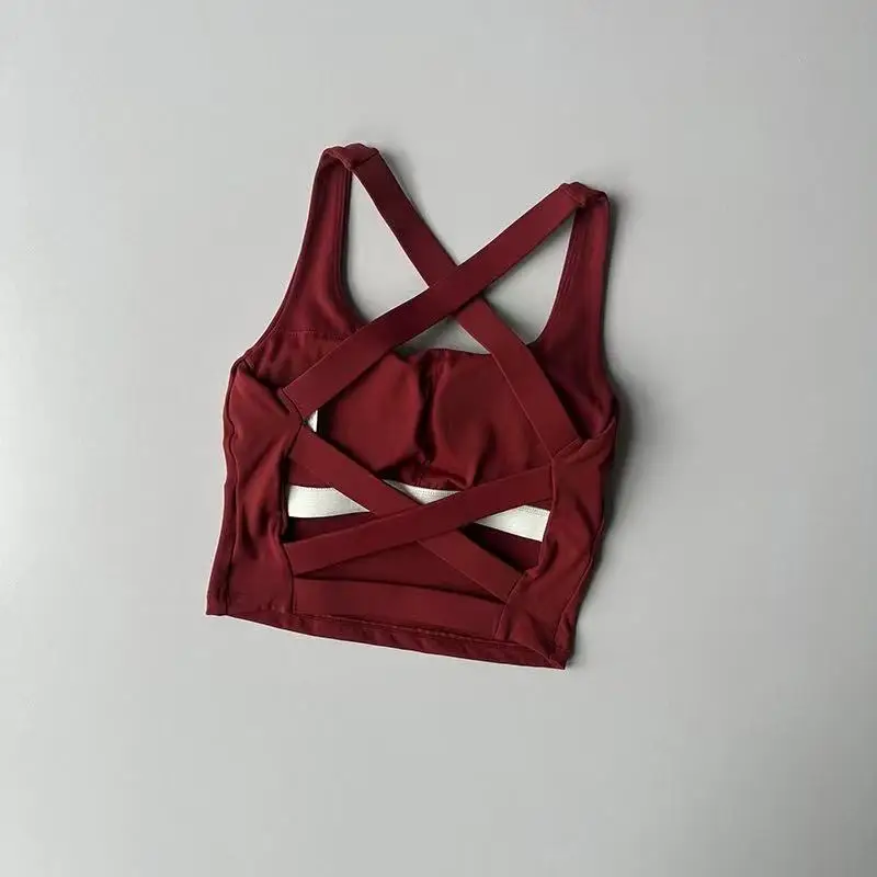 Seamless Sports Bra Seamless Sports Bra Sexy Yoga Fitness Top Sports Running Underwear Push-Up Bra Sportswear Bralette Female image 5