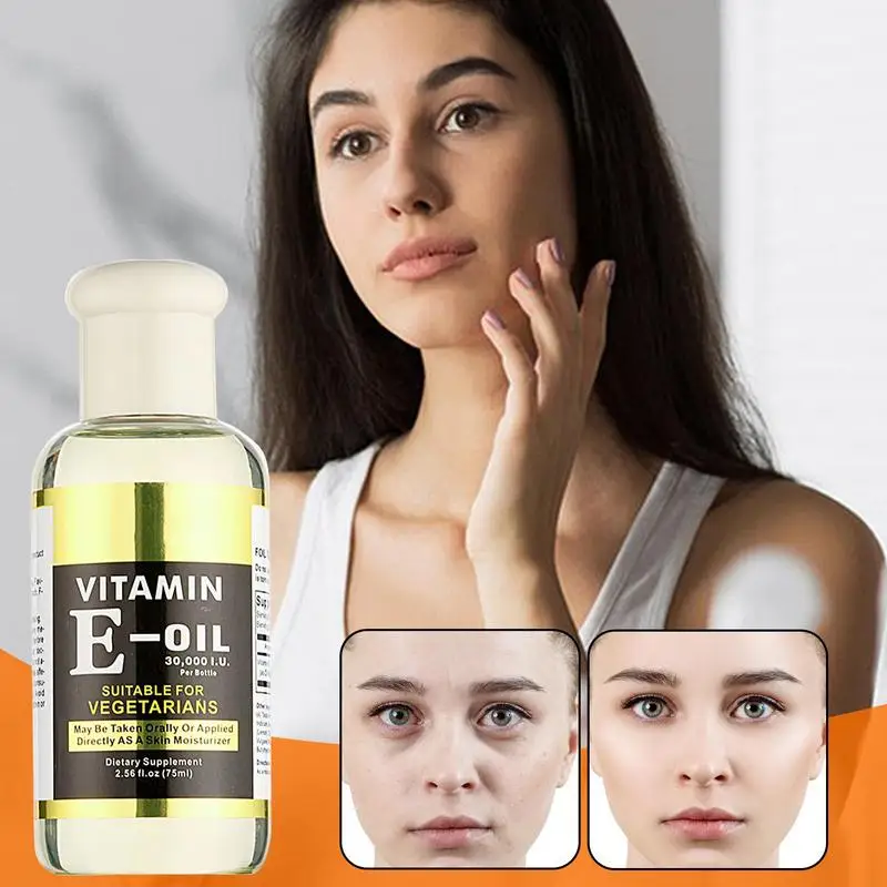 Vitamin E Face Essence Oil VE Butter Oil Sunflower Oil Nourishing Plant-Based Organic Facial Oil Anti Wrinkle Freckle Repair oil