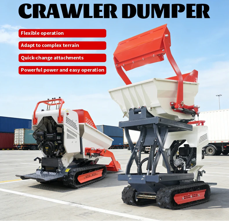 Euro 5 Hydraulischer Mini-Dumper CE-Standard 500 kg Ladekapazität Kleiner Kipper für Landwirtschaft und Gartenbau – Detail 1