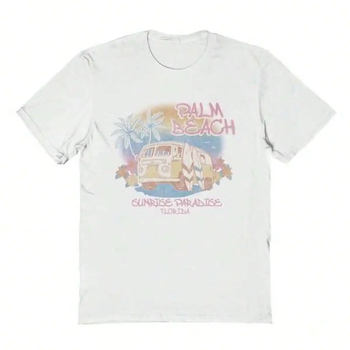 T Shirt Print ,Graphic-Cotton Tees Size Plus,Social Collective Palm Beach Graphic Cotton Unisex T-Shirt,With Shirt,Summer Tops,Shirt Suitable