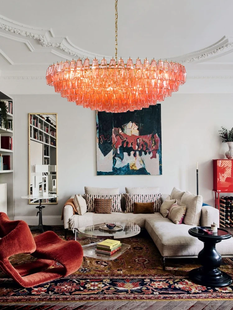 

Upgrade Your Home With Our Exquisite Murano Design LED Pendant Light Crafted From Glass 2025 Chandelier Dimming Function