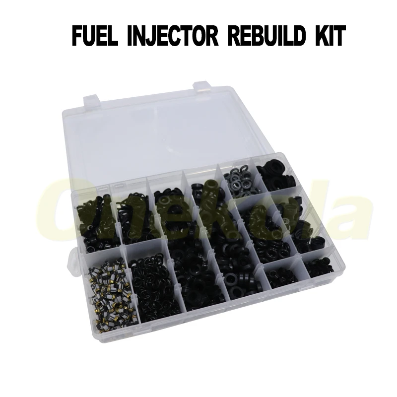 1240pieces Fuel Injector Service Repair Kit Filters Orings Seals Grommets for Toyota cars 12 kinds Compliant with 90% of the car