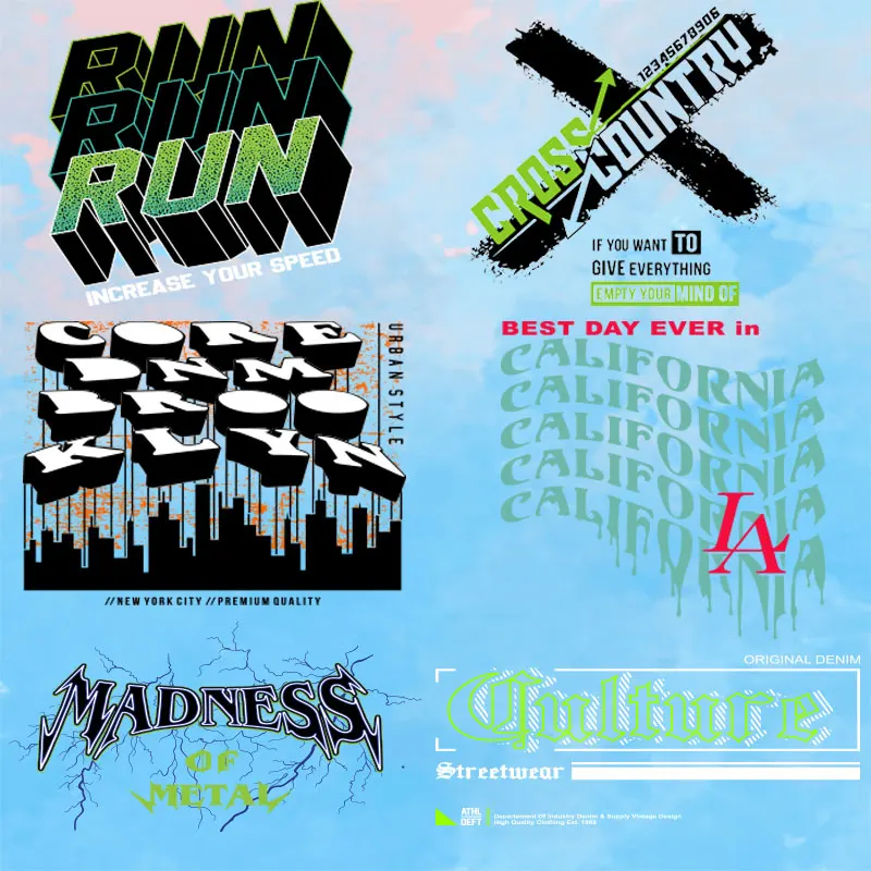 

Fashion cool picture dark style Washable DIY Appliques Applique on Clothes Heat Vinyl Ironing Stickers Decor