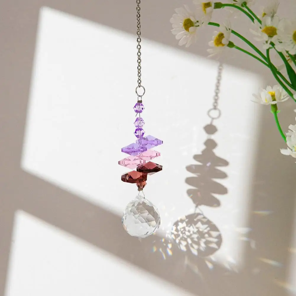 Sun Catcher for Windows Faux Sun Catcher Prism Sun Catcher Hanging Ornament Faux Rainbow Maker Healing Light Window for Home