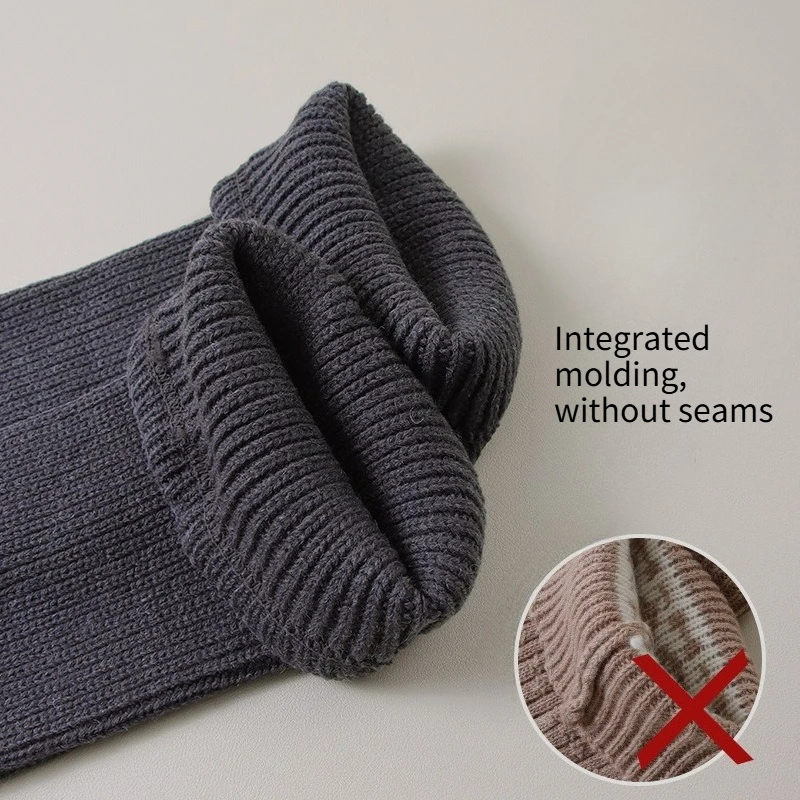 ถุงเท้าไหมพรมถักสำหรับฤดูใบไม้ร่วงและฤดูหนาว ให้ความอบอุ่น ถุงเท้าข้อกลาง สไตล์ Y2K สไตล์สาวเปรี้ยว ญี่ปุ่น วิทยาลัย ถุงเท้าขนฟู สำหรับผู้หญิง