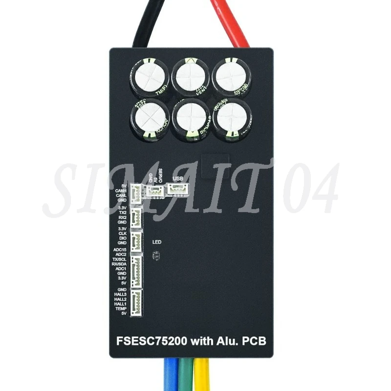 75200 Aluminum Base Shell Version ESC, Electric Skateboard Model Aircraft PWM Governor