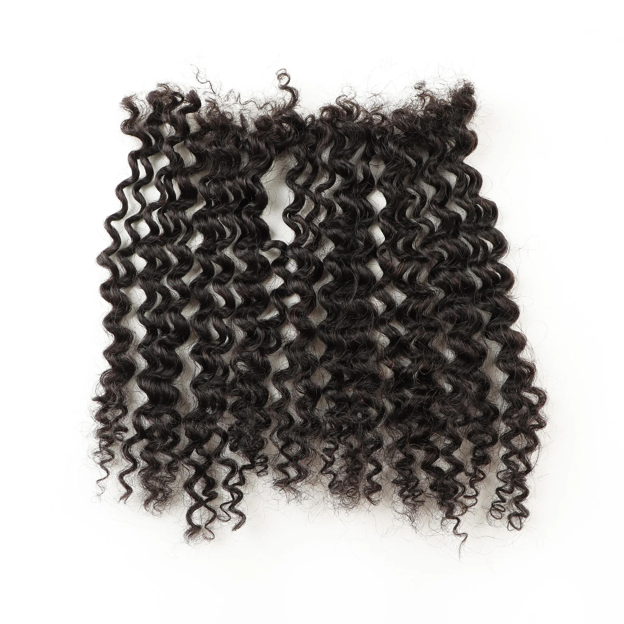 Afro Kinky Curly Locks 4A Double Drawn Bulk Braiding Hair Extensions Microlocs for Box Crochet Human Hair for Braiding