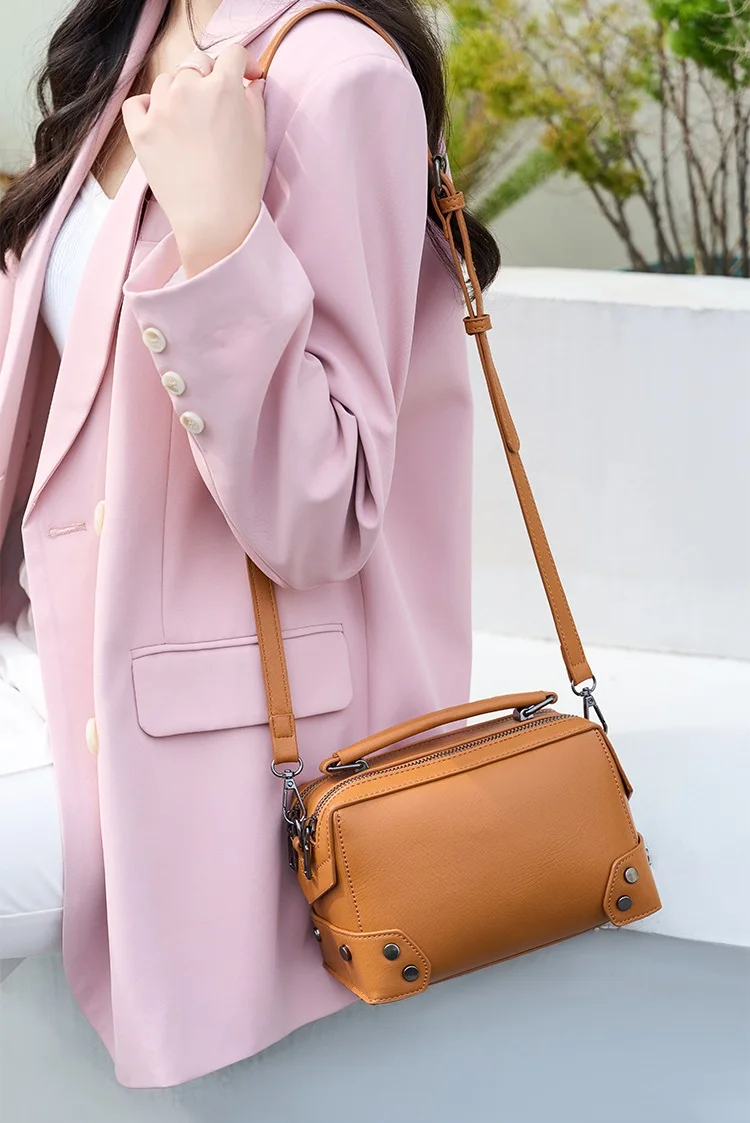 Leather Handbags for Women Retro Female Side Bags Fashion Ladies Shoulder Bags