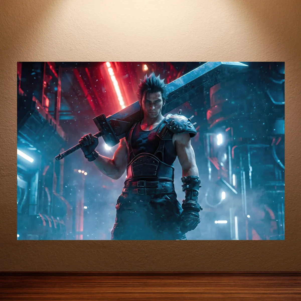 Final Fantasy XVI & VII Posters Canvas Paintings Clive Rosfield & Aerith Game Art Prints HD Wall Decor for Bedroom & Gaming Room