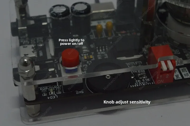 DIY 6E2 Magic Eye Audio Level Indicator VU Meter Board USB Powered For Amplifier Retro Tube Glow - view 4