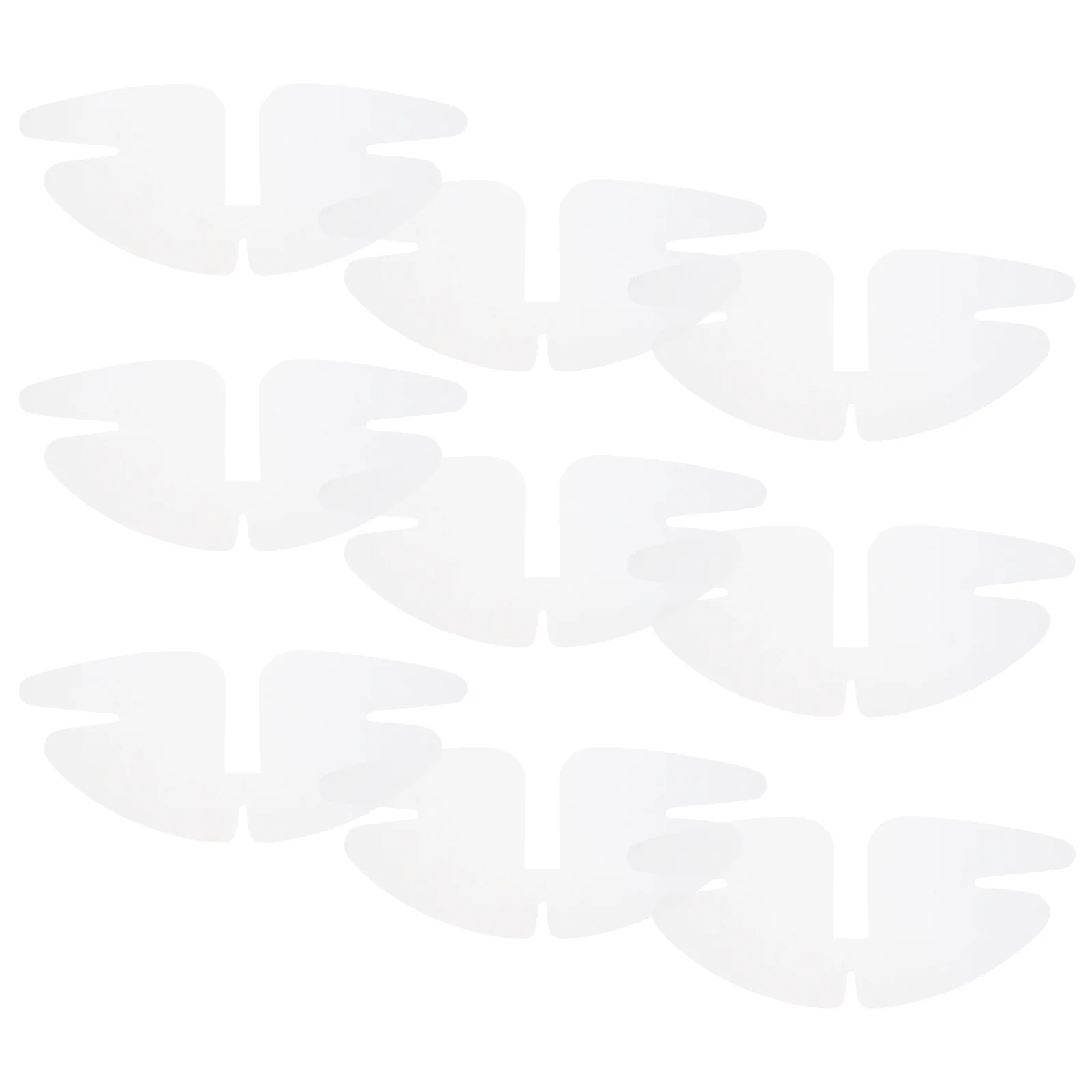 50 szt. Wkładki do kołnierzyka koszuli męskiej, plastikowe, przezroczyste, zapewniające prostotę i elegancję, łatwe w montażu, do stroju biznesowego.