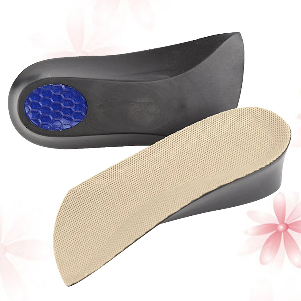 

1 Pair 1.5Cm Height Increase Insoles Invisible Shoe Lifts Pu Heel Inserts For Sneakers Boots Non-Slip Breathable Odorless