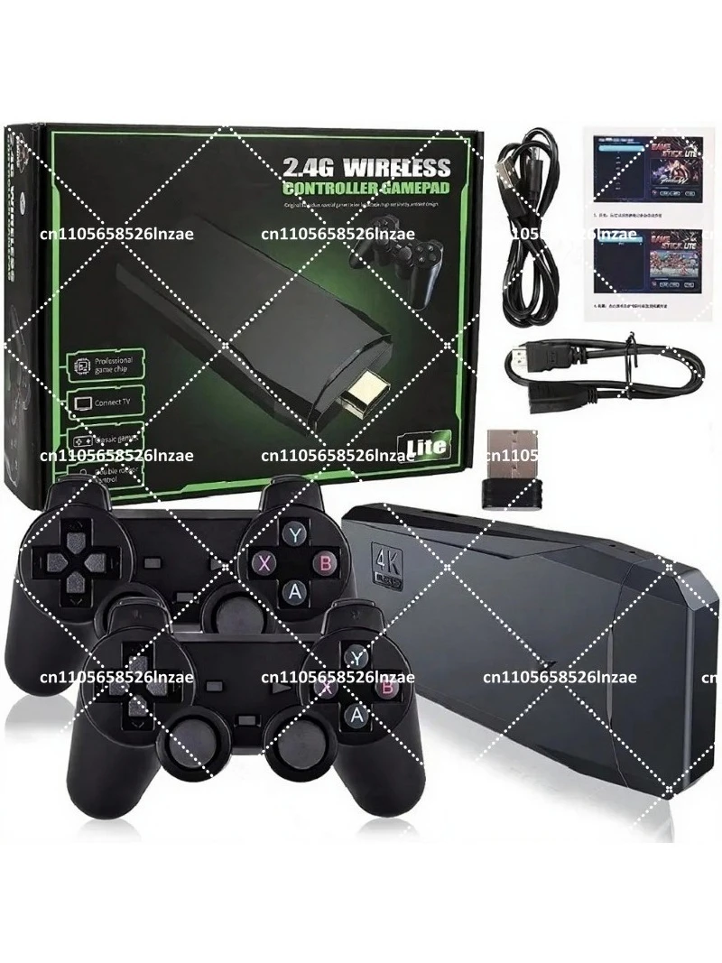 Retro HD 4K TV Video Game Stick with 20000 Preloaded Games and Two Wireless Controllers for Kids & Adults Home Play