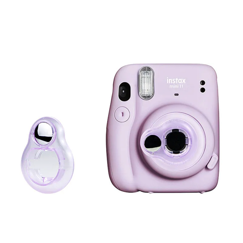 Espelho de selfie adequado para fujifilm mini11, câmera de filme instantâneo, lente de selfie colorida gelatinosa, 5 opções de cores disponíveis