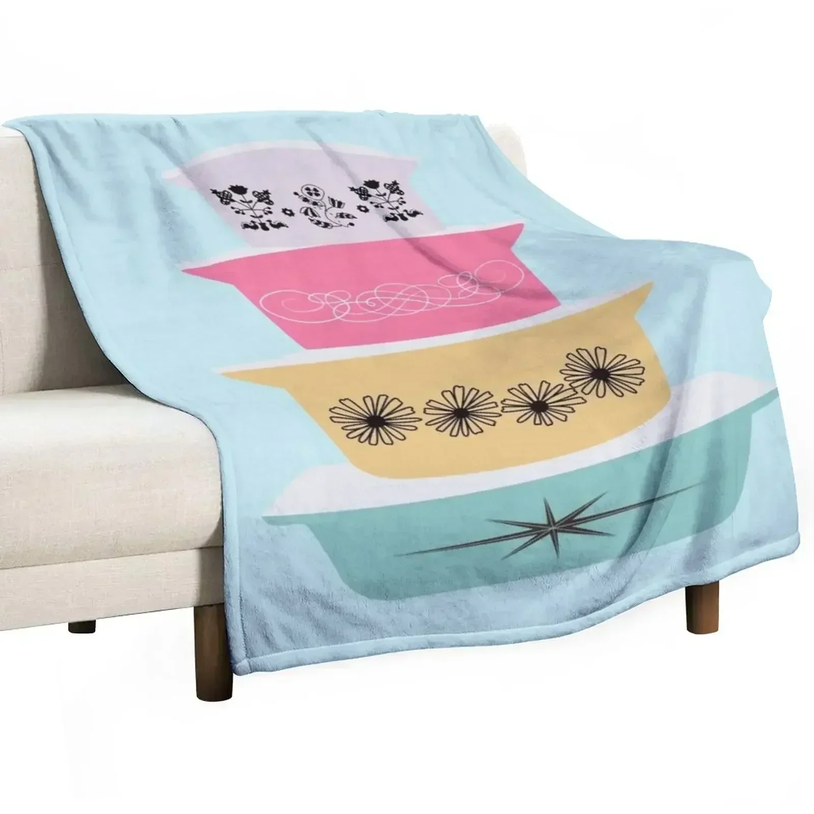 

Pyrex Pretties 2 Throw Blanket for babies Soft Blankets