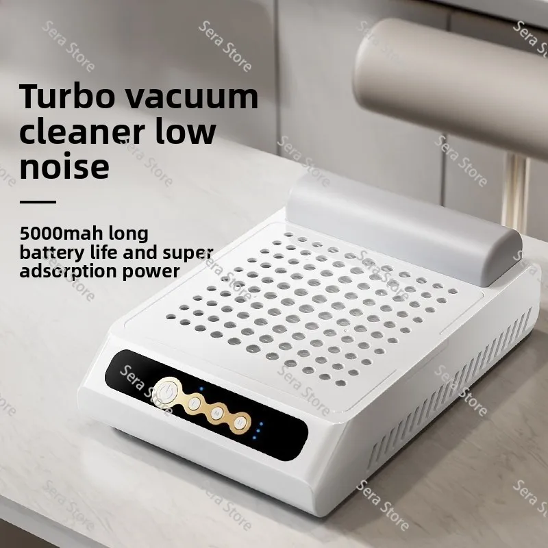 Electricity storage brushless turbine manicure vacuum cleaner ultra-quiet large suction dust machine nail special tools