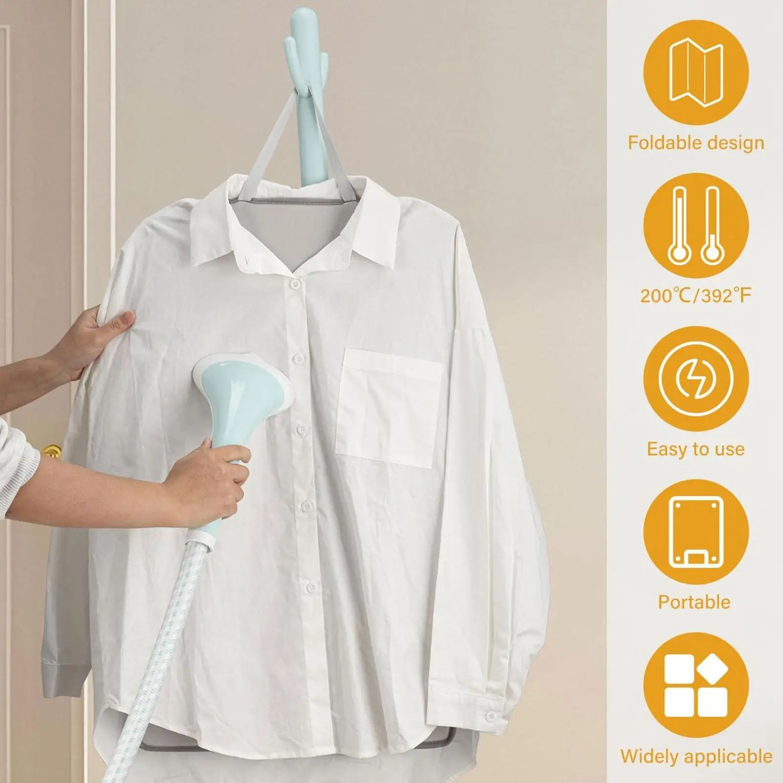 

Гладильная доска для одежды, складная гладильная доска, противоскользящий железный коврик с перчатками для одежды, костюма, классическая рубашка, стирка