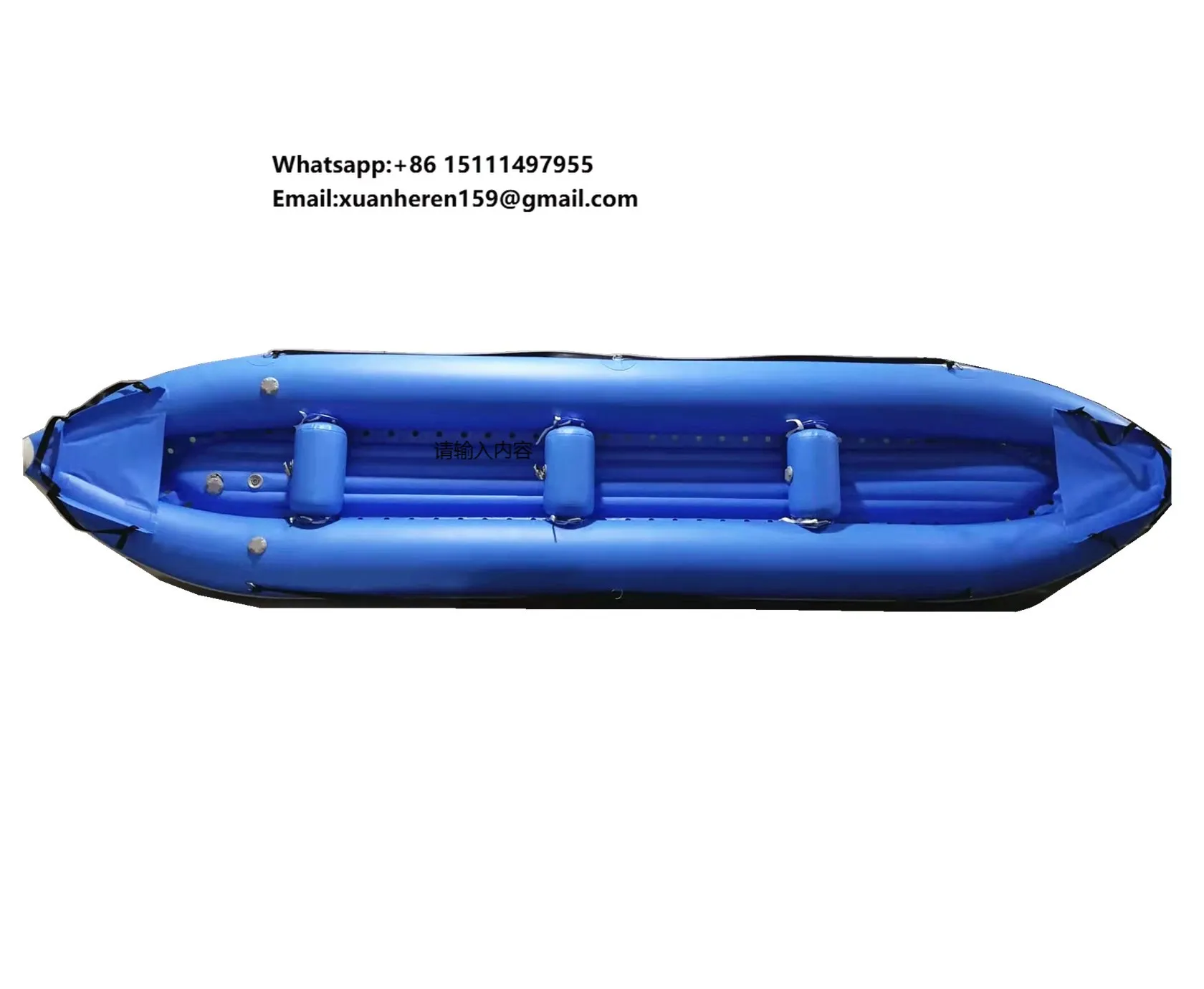 

2022 New Design 3 Person Three Seat Self Bailing Inflatable Ducky Whitewater Kayak