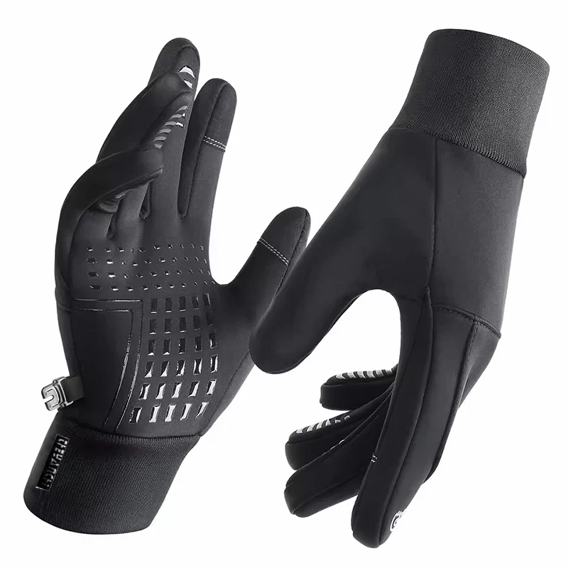 Guanti caldi moda invernale all'aperto, guanti da equitazione antivento, guanti touch screen antiscivolo, guanti da ciclismo all'aperto