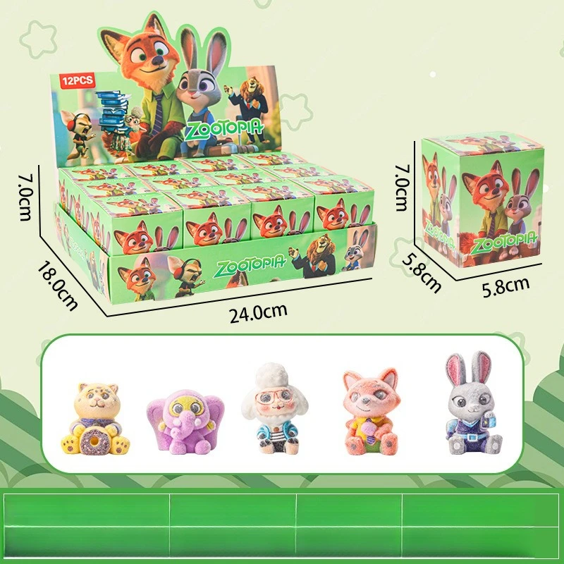 12 قطعة ديزني أنيمي Zootopia صندوق أعمى المفاتيح دمية الكرتون لطيف سطح المكتب لعب الفتيان والفتيات هدايا عيد الميلاد #6