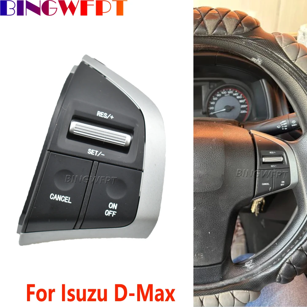 Cruise Control Music Telephone Volume Button For Isuzu D-Max 2015 2016 2017 2018 Car High-Quality Steering Wheel Switch L/R