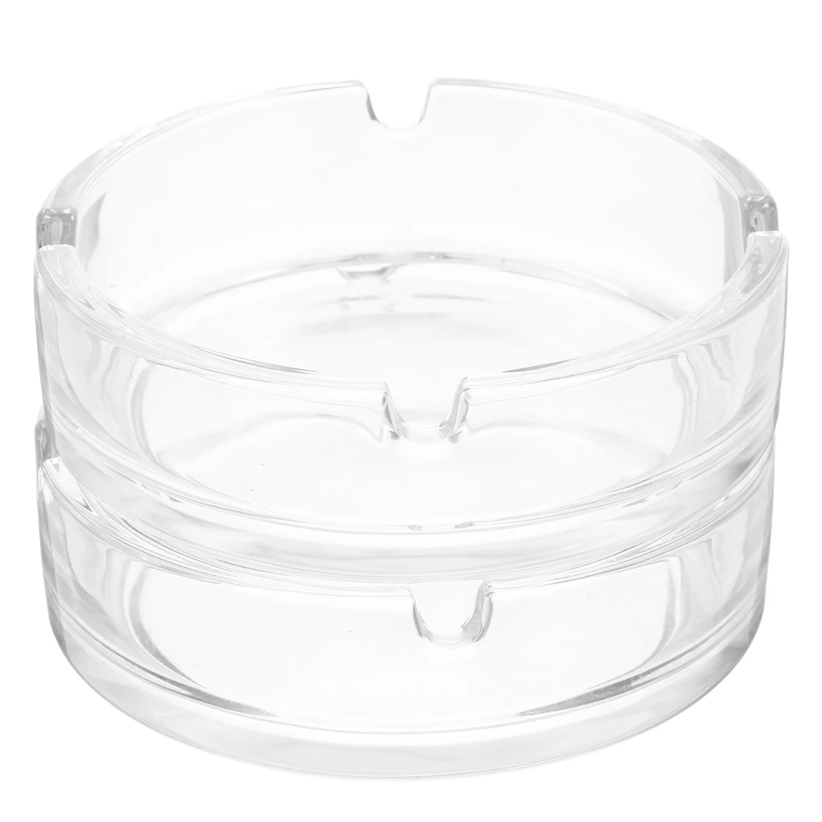 

2 Pcs Ashtray for Home Butt Container Clear Decorative Holder Bathroom Ashtrays