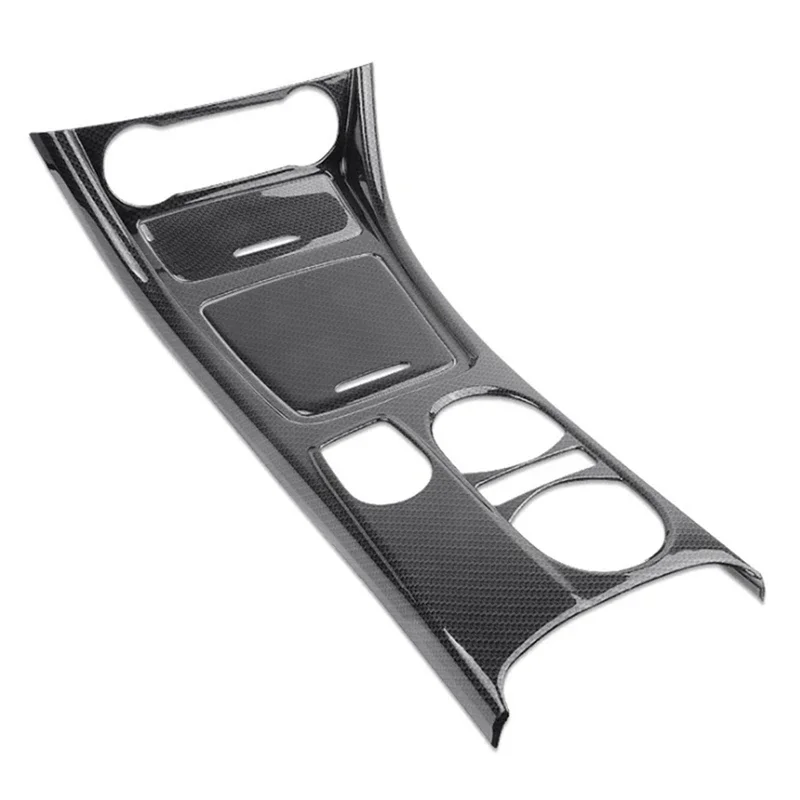 Car Center Console Water Cup Holder Panel Trim For Mercedes GLA CLA A Class W176 2013-2018 LHD ABS Carbon Fiber