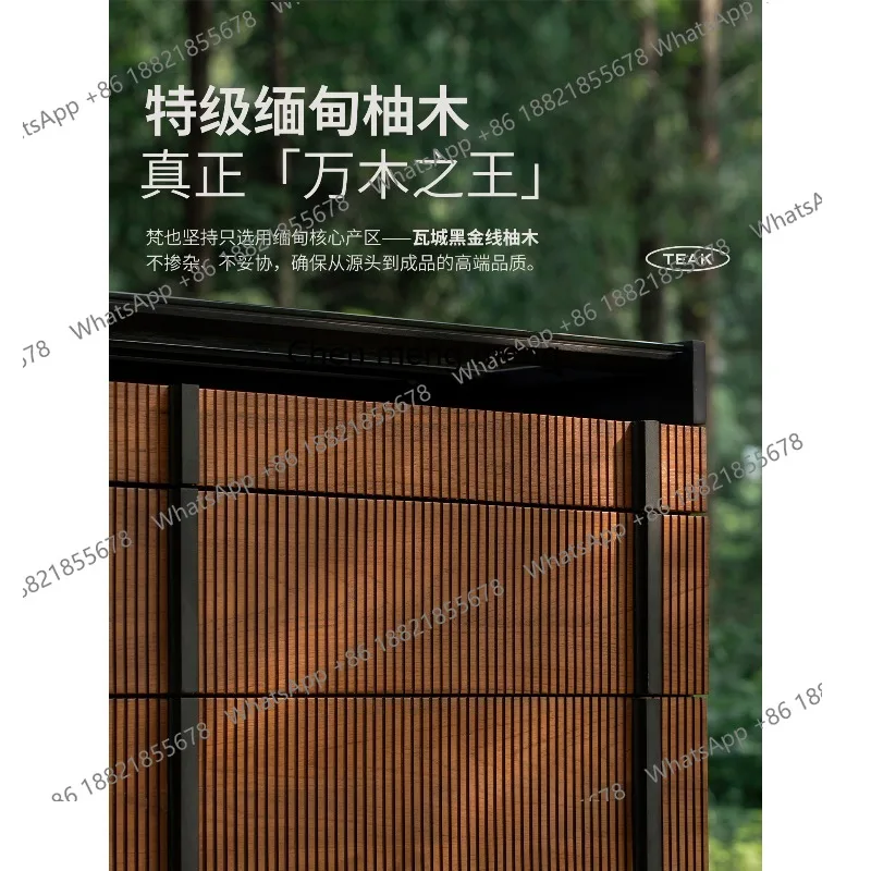 Teak coffee table living room modern simple solid wood rock slab coffee table simple storage tea table