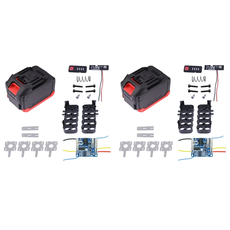 

ABBP-2X Battery Case Storage Box Shell PCB Charging Board For Power Tools 21V Charge Voltage Replace Part 10 Cores