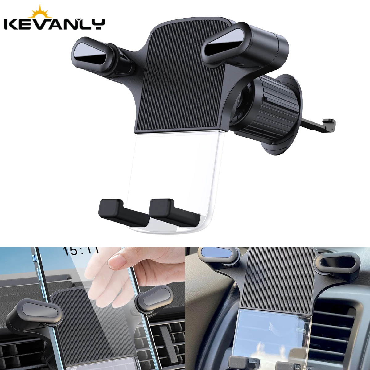 Universal Car Phone Holder Air Vent Navigation Stand Air Outlet Hook Phone GPS Mount Universal One-Hand Placement All Phone