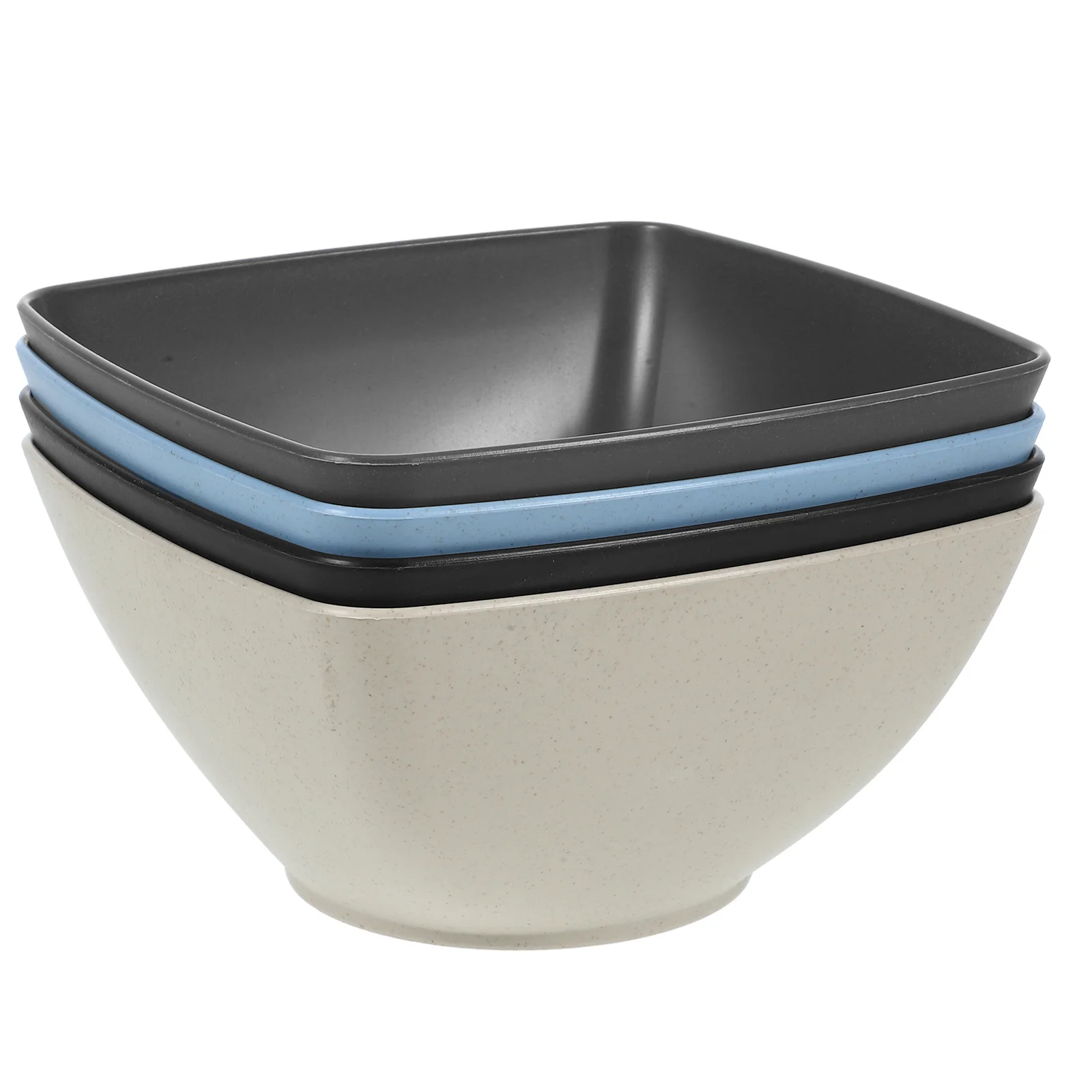 

4pcs Japanese Style Noodle Set Multifunctional Microwave Safe Soup Bowl Home Dining Wear Resistant Kitchen Food Bowl Lunch