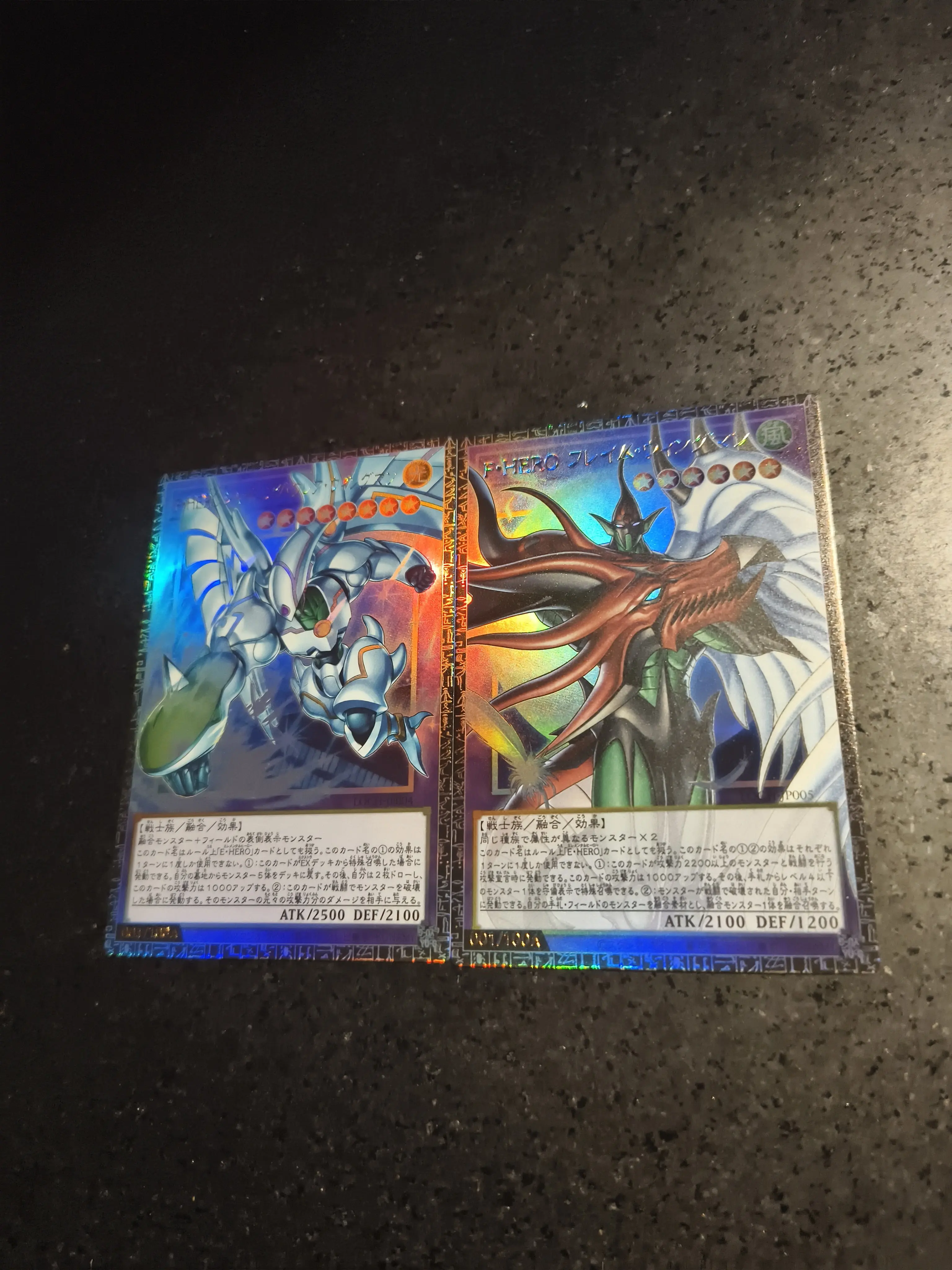DIY Self Control  Yu-Gi-Oh! E·HERO Flame Wingman‌ Collect Signature Trading Flash Card Anime Cartoon Christmas Gift