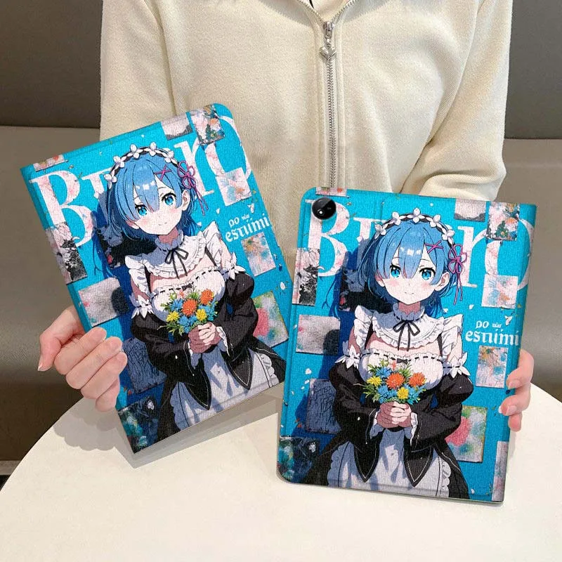 

R-Re Z-ZEROS Girl Cute Tablet Case For Vivo IQOO Pad Air Pad3 IQOO Pad5 Pad2 Pad3 SE Pro 11.5 12.1 12.3 13 Inch