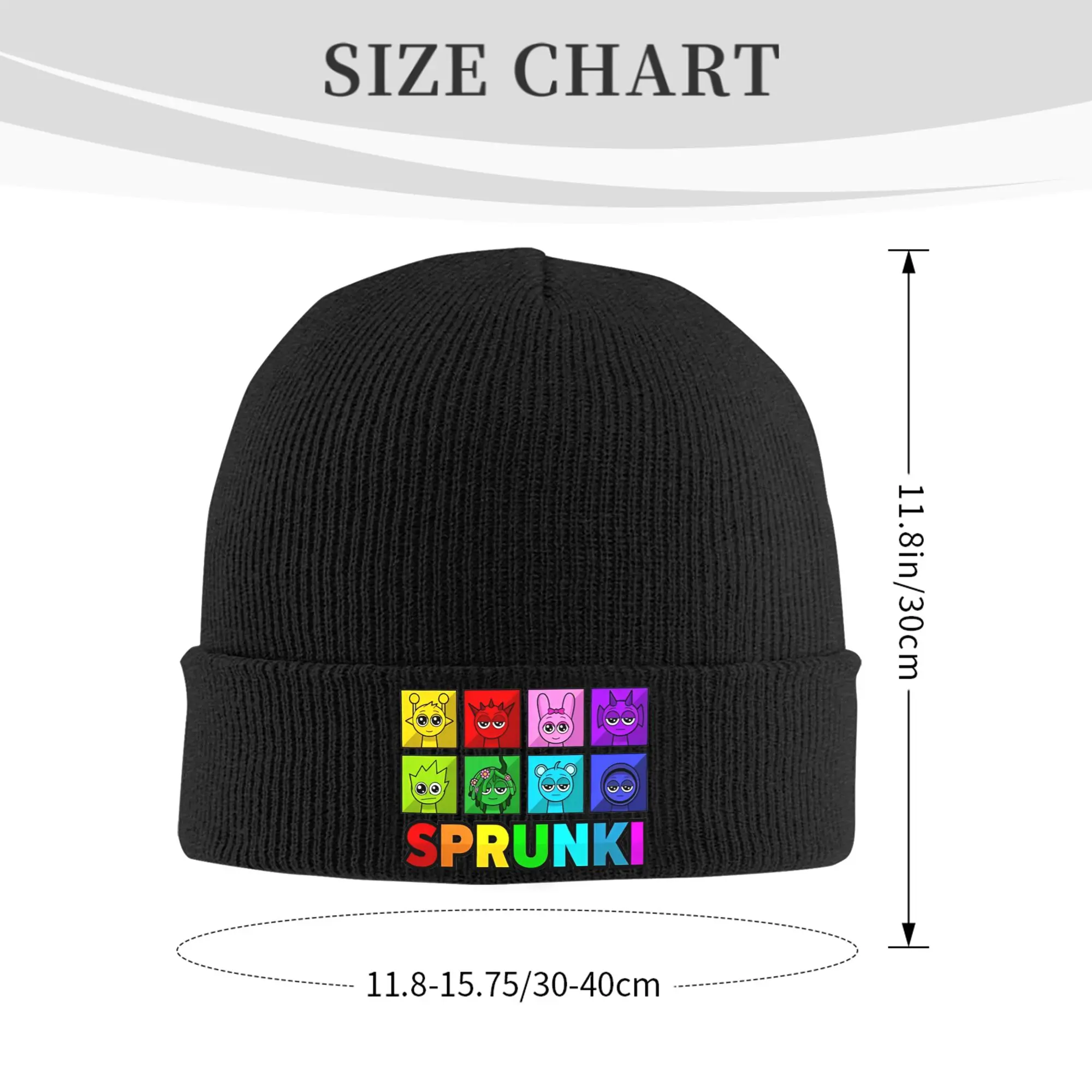 Sprunki Characters Game Hat Autumn Winter Beanie New Durple Pinki Jevin Sky Vineria Caps Unisex Acrylic Knitted Caps