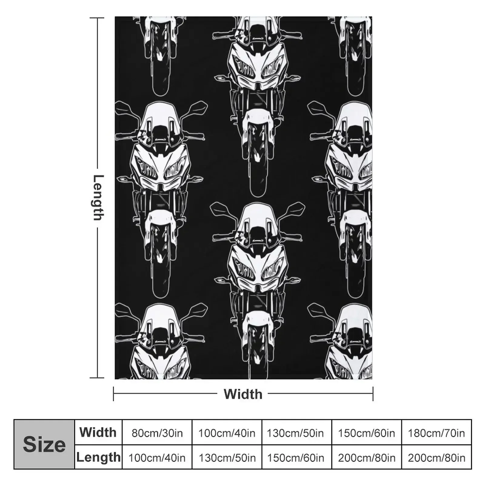 Motorcycle Versys 650 2018 Motorbike Art Throw Blanket Blankets For Baby halloween Blankets