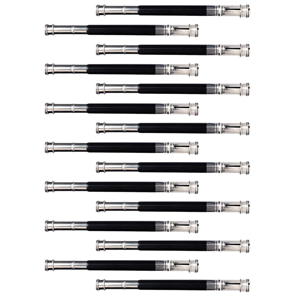 

15 Pcs Pencil Lengthener Extender Holder Stainless Steel Extenders Extension Dual Head