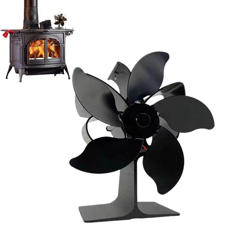 

Heat Powered Stove Fan Circulating Warm Air Fireplace Fan Non Electric Quiet Eco Friendly Heat Powered Stove Fan For Wood