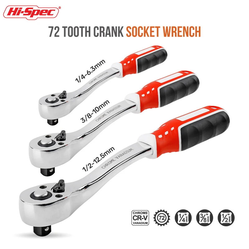 1/4 "3/8" 1/2 "Ratchet Cờ Lê Lực Xoắn Ratchet Ổ Cắm Cờ Lê 24 Răng CR-V Phát Hành Nhanh Chuyên Nghiệp Dụng Cụ Cầm Tay VUÔNG Cờ Lê