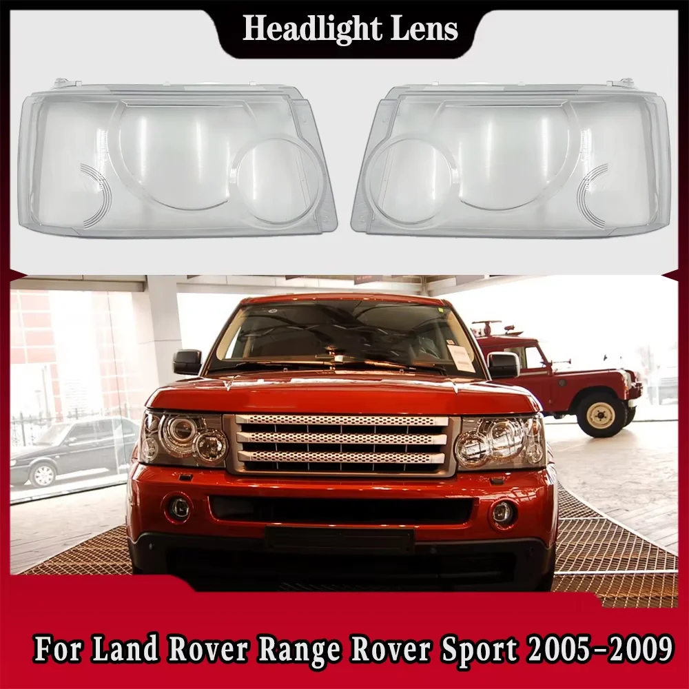 

For Land Rover Range Rover Sport 2005 2006 2007 2008 2009 Car Front Headlight Cover Lampshade Lampcover Caps Headlamp Shell