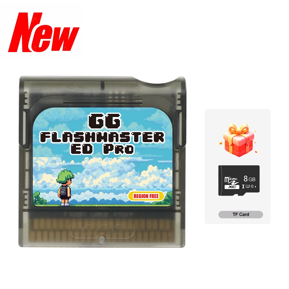 2024 Newest Upgrade Flash Card 900 in 1 Game Cartridge for Sega Game Gear GG Console with 8GB Micro TF Card