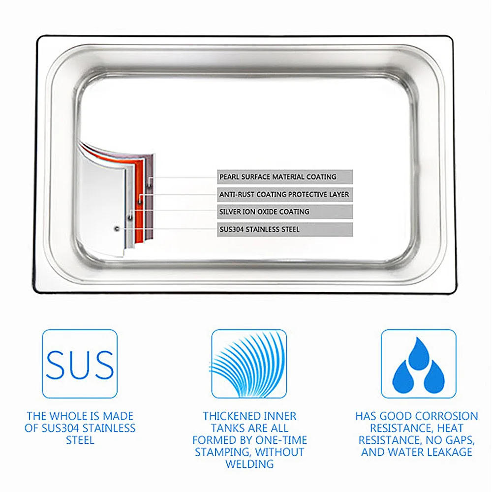 가정용 초음파 클리너, 치과 장비, 메쉬 바스켓이 있는 하드웨어 청소 기계, 상업용 초음파 클리너, 80W