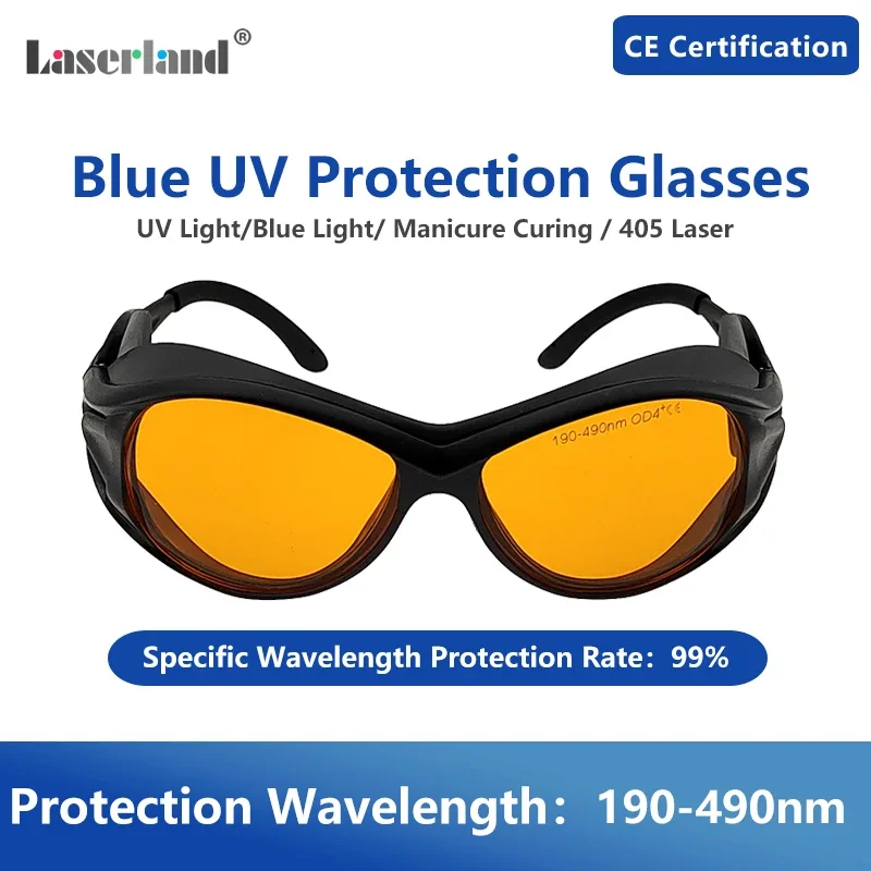 Ultraviolet UV Blue Violet Safety Laser Protection Glasses Goggles Manicure Dental Department