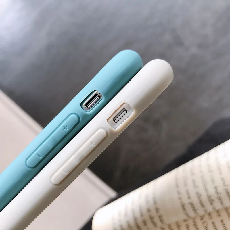 TPU Phone Case for iPhone XR X XS Max 11 12 13 Pro Max mini Luxury Soft Candy Cover for iPhone XR XS X 6 6S 7 8 Plus Case
