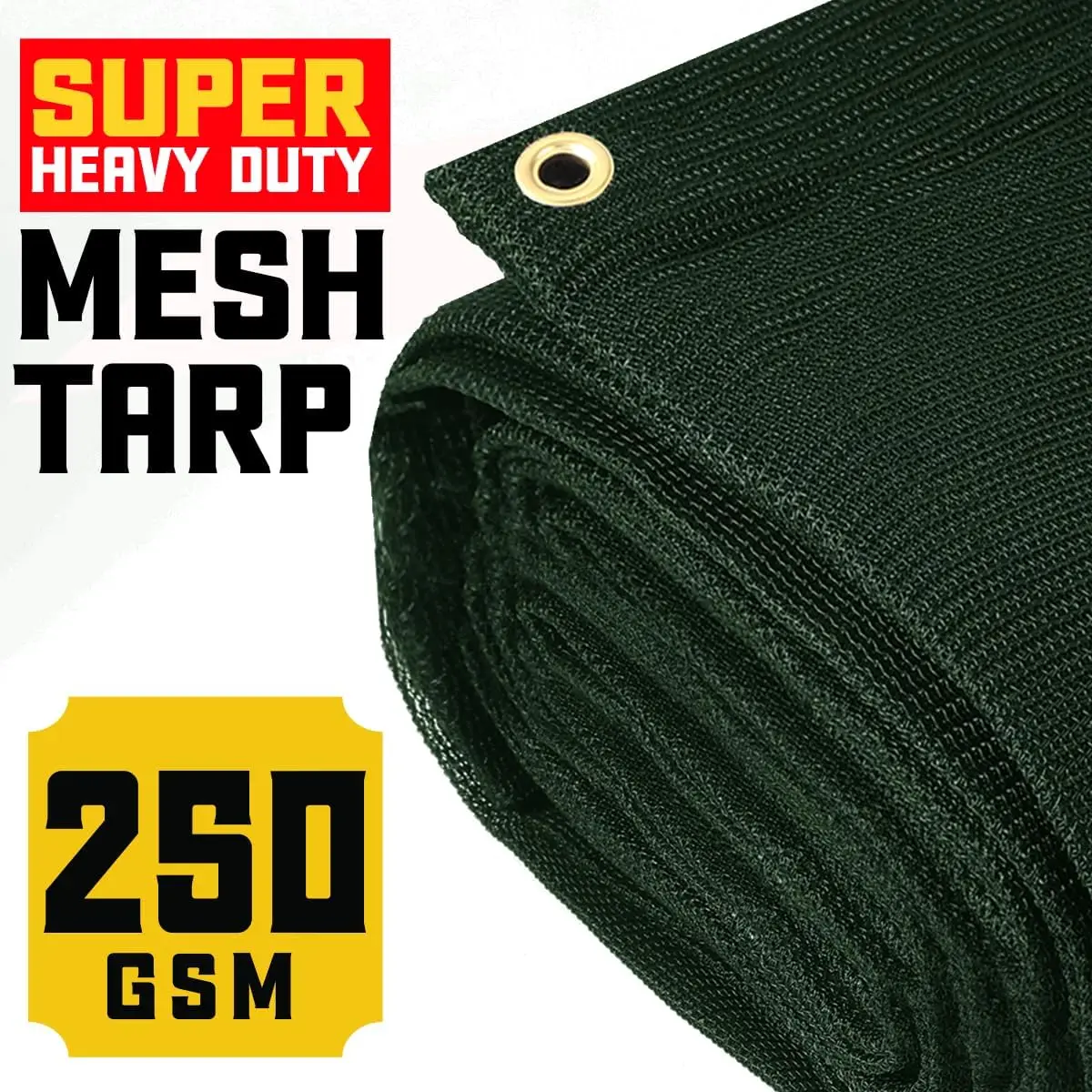 60% Green Shade Cloth with Grommets - 30 X 40 FT Heavy Duty Mesh Tarp - Sun Shade Cloth for Garden Vegetables Plants Greenhouse