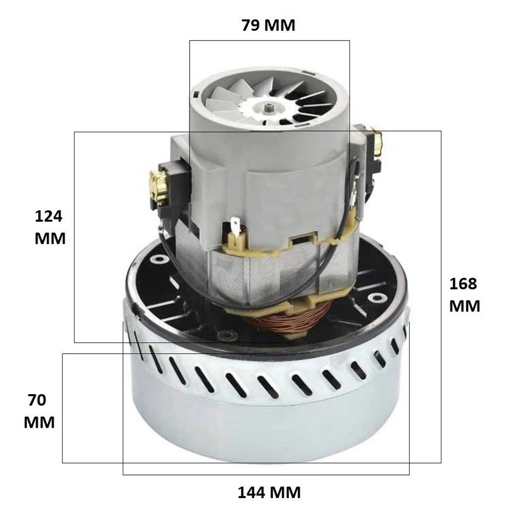 Compatible for Fakir HygienMax Prestige Duo 600MOT EXT 3600 Vacuum Cleaner Motor Copper Winded 1200 W