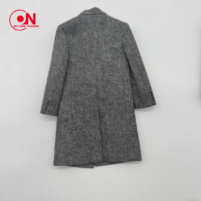 لعبة مركز 1/6 مقياس الذكور معطف طويل القماش الصوفي دعوى الملابس نموذج صالح 12 ''الجندي القياسية عمل الشكل دمى الجسم #4