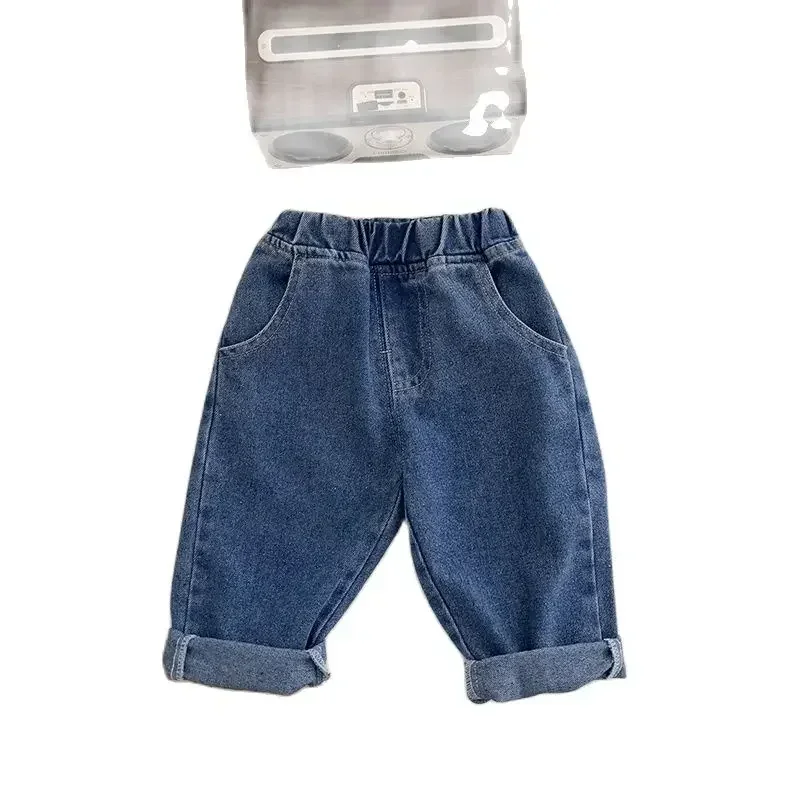 MILANCEL Baby Pants Solid Kids Jeans Casual  Boys Denim Pants Soft  Girls Fashion Trousers