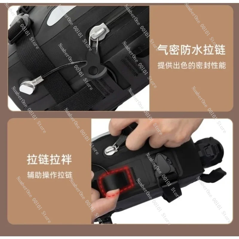 Motorcycle Bumper Bag, Airtight Waterproof Saddlebag, Anti Fall Modification Part