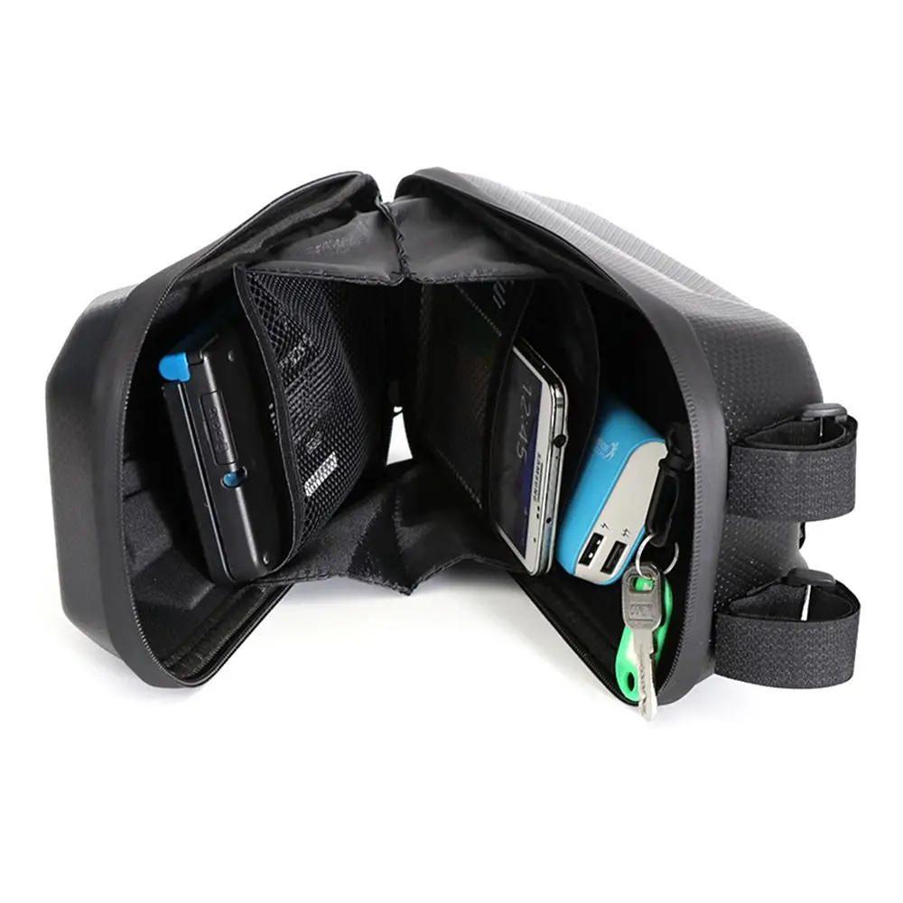 

Trendy 2-3L Electric Scooter Front Bag EVA Hard Shell Bicycle Bag Waterproof Reflective Storage Case